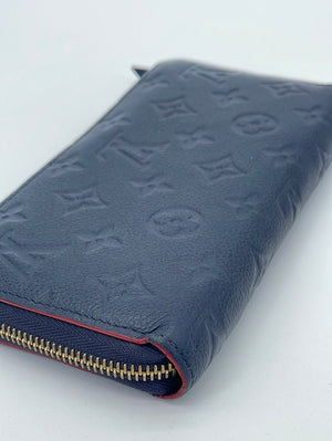 Shop for Louis Vuitton Blue Empreinte Leather Monogram Zippy Wallet -  Shipped from USA