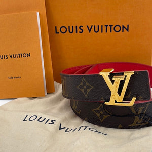 Shop Louis Vuitton MONOGRAM Monogram Leather Logo Belts by