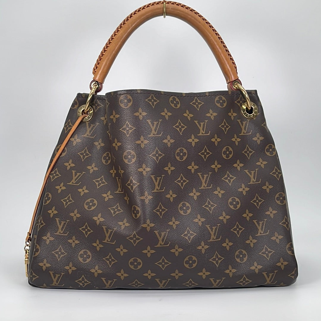 Authentic Louis Vuitton Artsy MM Monogram Canvas Shoulder Bag tote bag 
