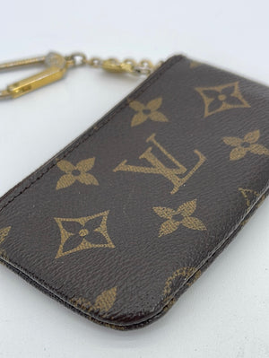 Louis Vuitton Monogram Perforated Key Pouch M95186 Brown Cloth ref.734653 -  Joli Closet