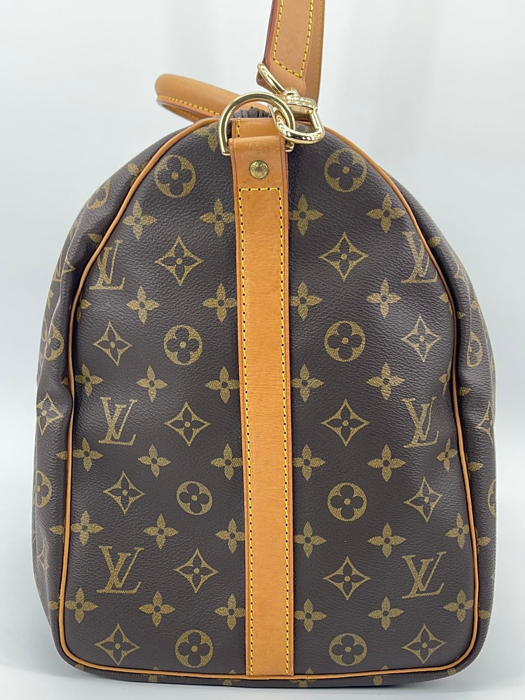 Louis Vuitton, Bags, Louis Vuitton Large Keepall Size 55 Bandolier  Luggage Travel Duffle Bag Monogram