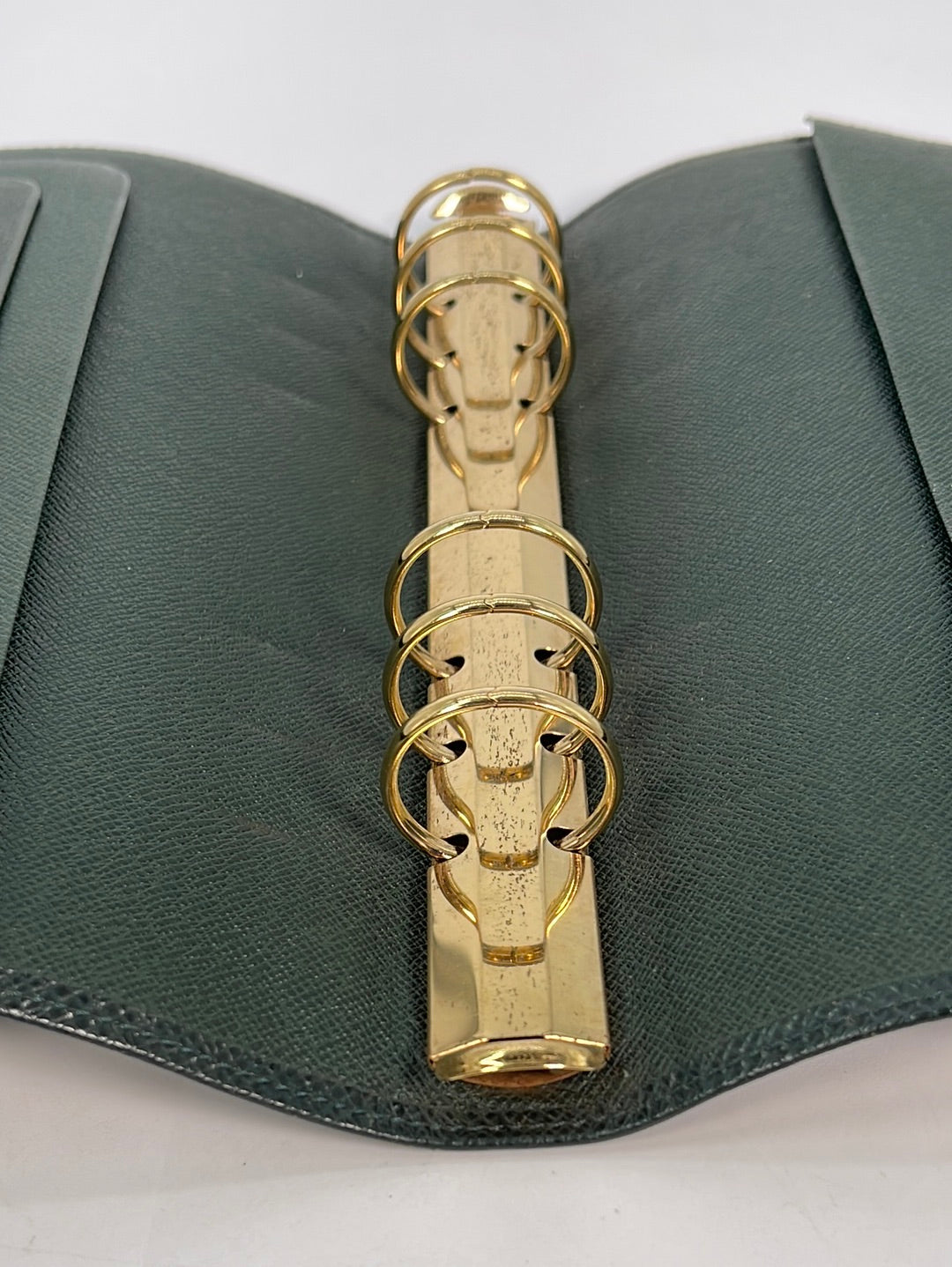 Louis Vuitton Green Epi Leather Agenda GM. DC: MI0970. Made in