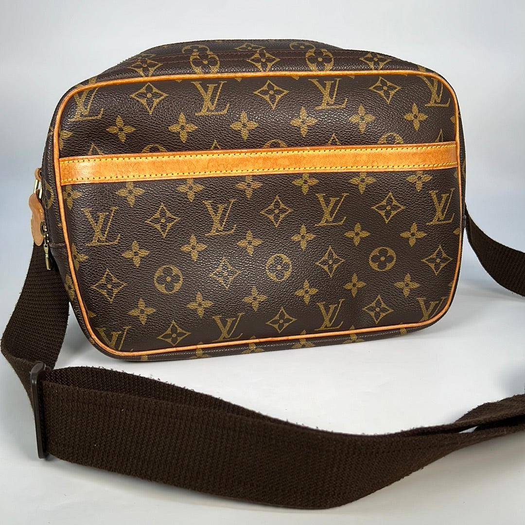Louis Vuitton Crossbody Bag Reporter Brown Cloth ref.1004379