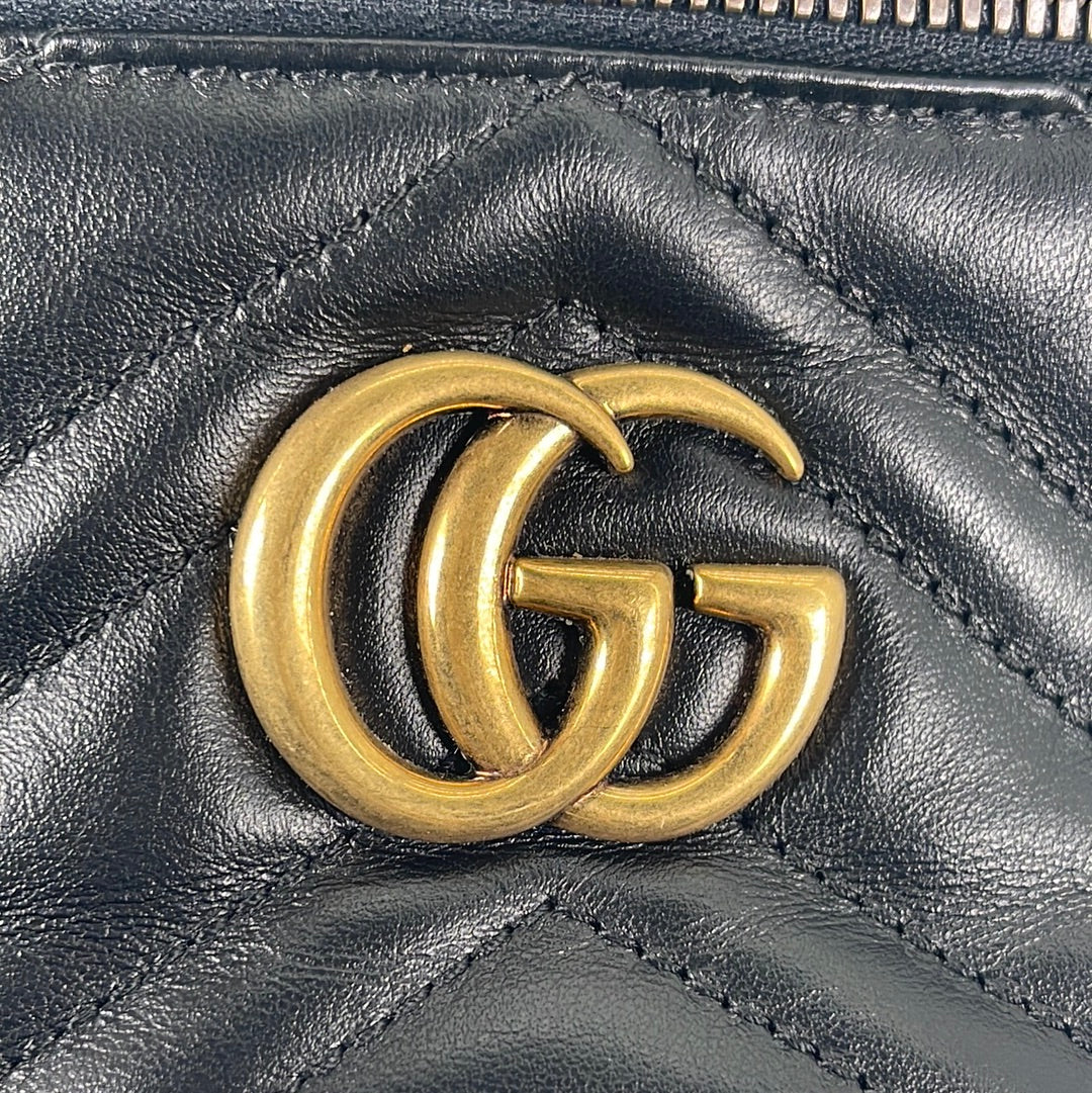 Pre-Owned Gucci GG Marmont Black Leather Cosmetic Case – Pickwick Jewellers