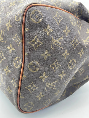 VINTAGE Louis Vuitton Monogram Speedy 40 Bag 834SA 040523