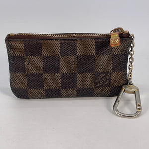 Pochette Cles Damier Ebene Coin Purse (Authentic Pre-Owned)