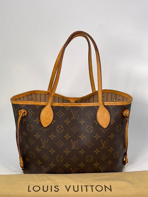 Louis Vuitton Monogram Neverfull Bag PM Brown