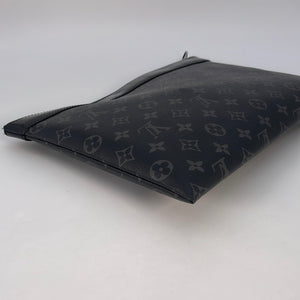 Black Louis Vuitton Monogram Eclipse Discovery Pochette GM Clutch