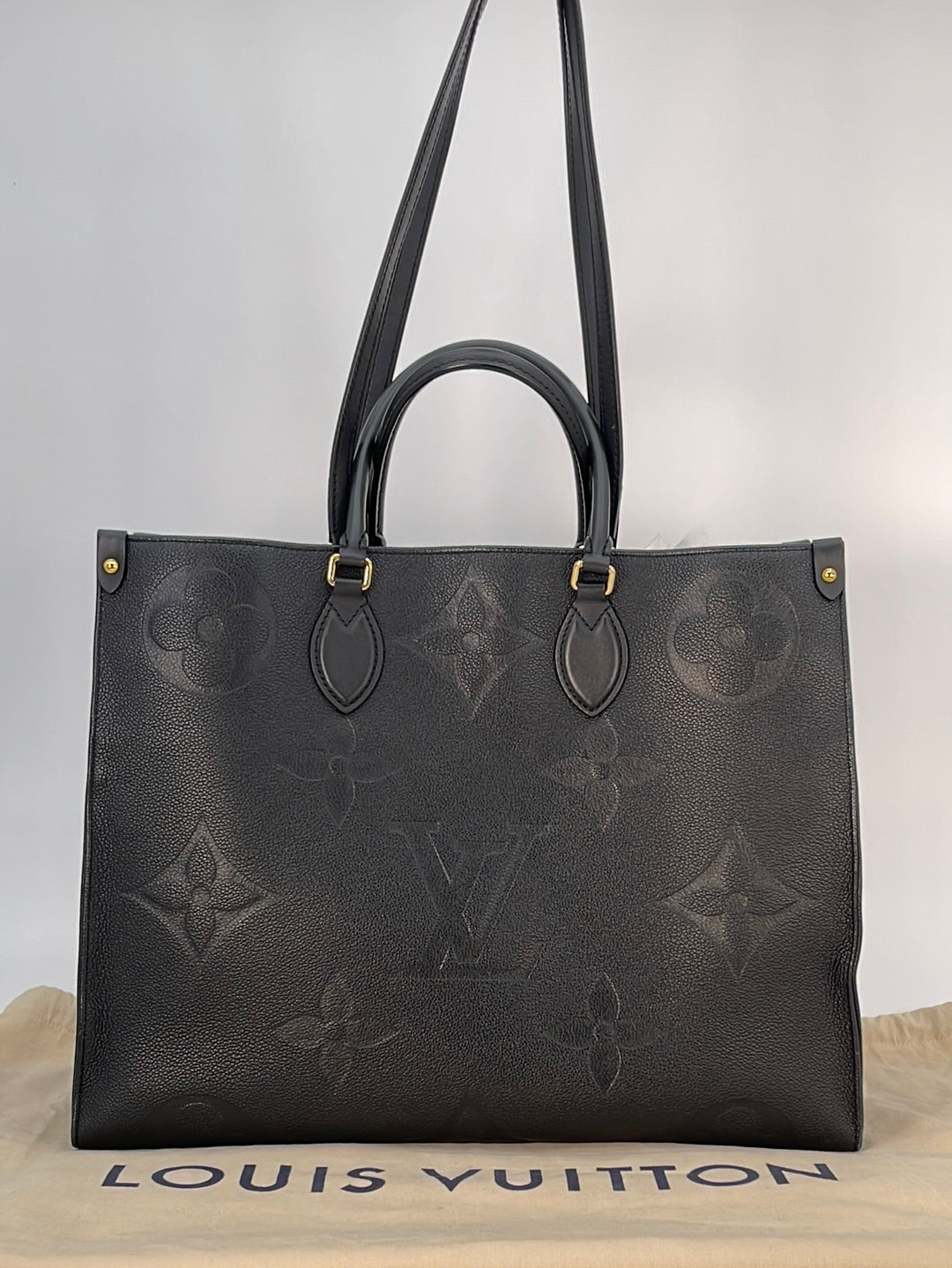 Louis Vuitton Monogram Giant Empreinte OnTheGo GM - Black Totes, Handbags -  LOU805818