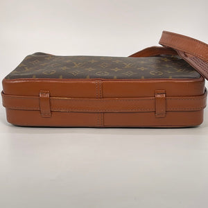 Louis+Vuitton+Sac+Bandouliere+Shoulder+Bag+Brown+Leather for sale