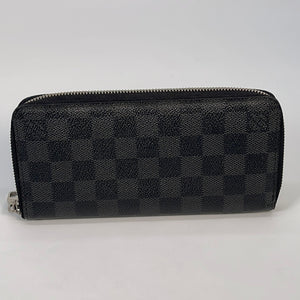Louis Vuitton Zip Around Damier GM Graphite Coated Canvas Wallet  LV-0729N-0002 For Sale at 1stDibs