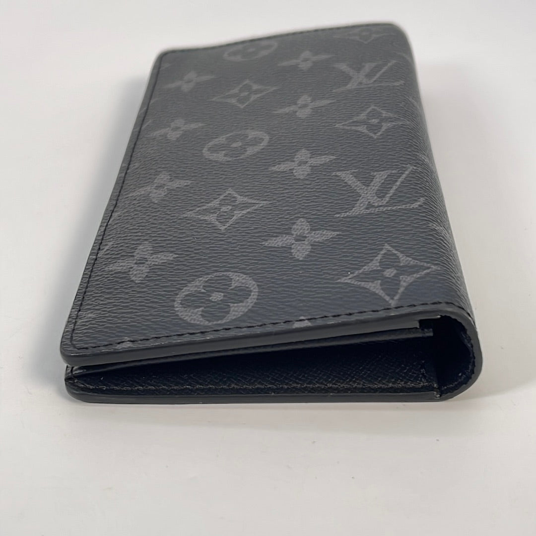 Louis Vuitton Brazza Wallet Bifold Black Damier Giftable