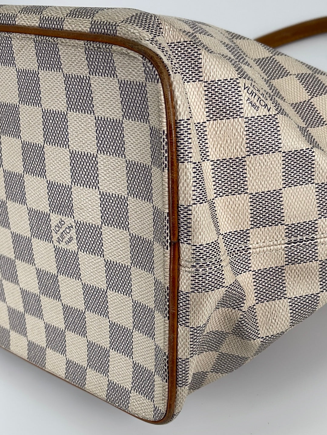 Louis Vuitton Damier Azur Saleya MM Zip Tote Bag 89lk615s