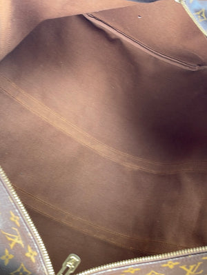 Louis Vuitton Keepall Bandoulière 60 Brown Cloth ref.795727 - Joli Closet