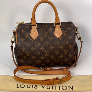 Louis Vuitton LV Hand Bag Speedy 25 White Damier Azur authentic 2019