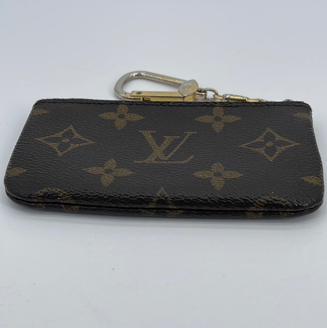Preloved Louis Vuitton Triangle Key Pouch Limited Edition Titanium Monogram Canvas (Ln 139) 091323