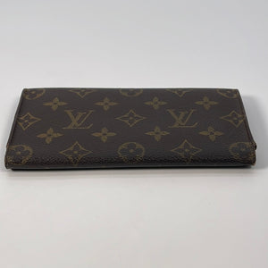 066 - Vintage Leather Passport Holder & Louis Vuitton Checkbook