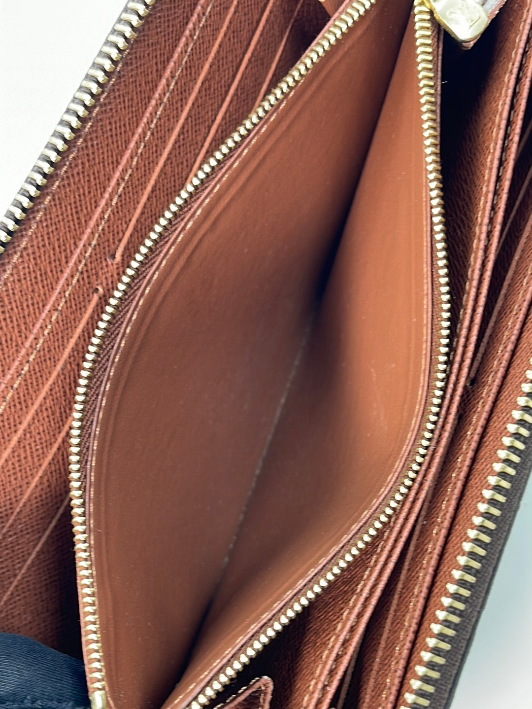 Louis+Vuitton+M95235+Mini+Lin+Monogram+Zippy+Long+Wallet+ZIPPER+Around for  sale online