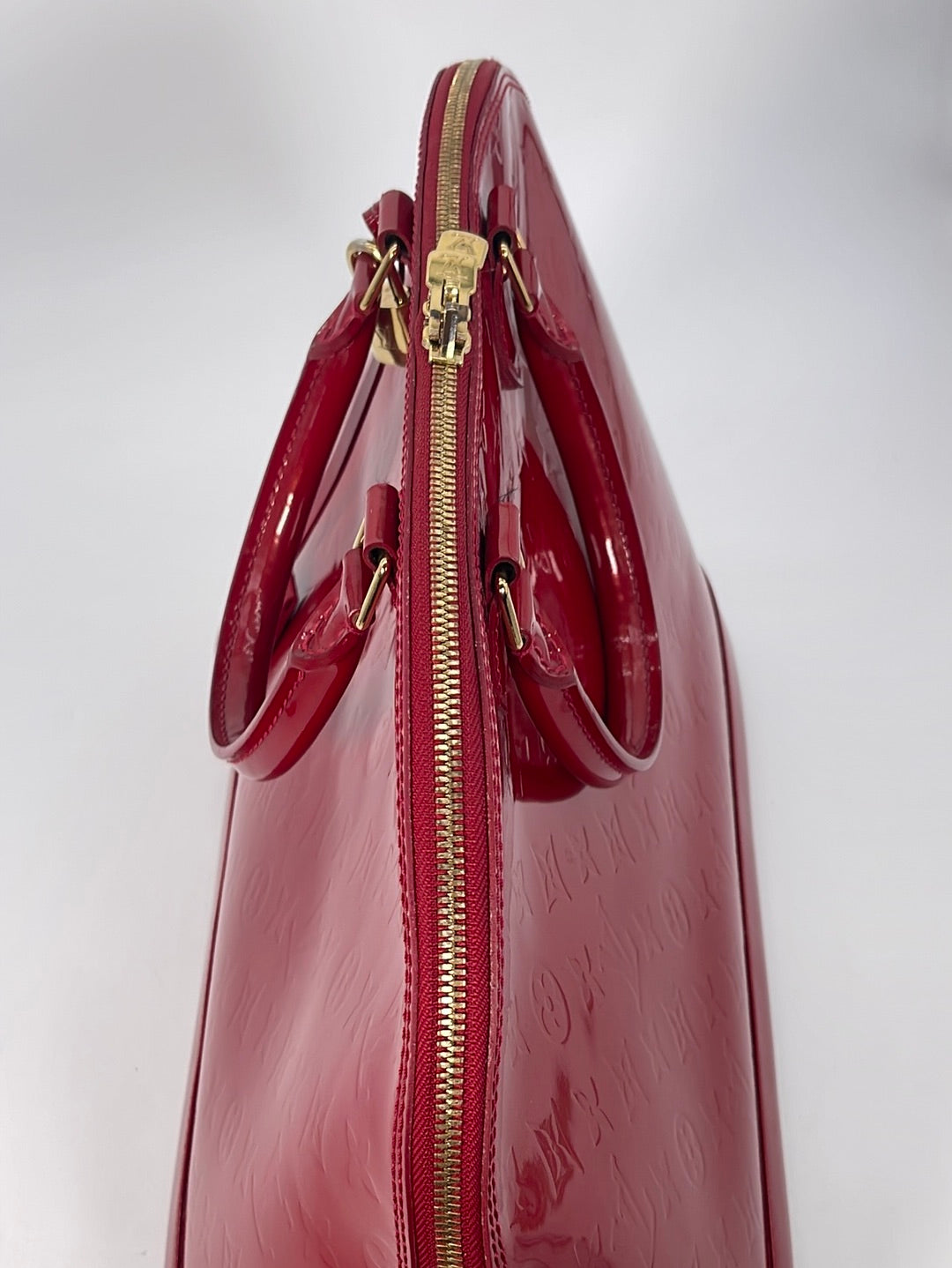 Green Louis Vuitton Vernis Alma MM Bag – Designer Revival