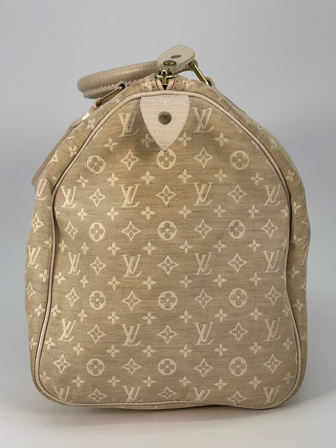 Vintage Louis Vuitton Cream Mini Lin Speedy 30 Bag H3YMTXQ 032823