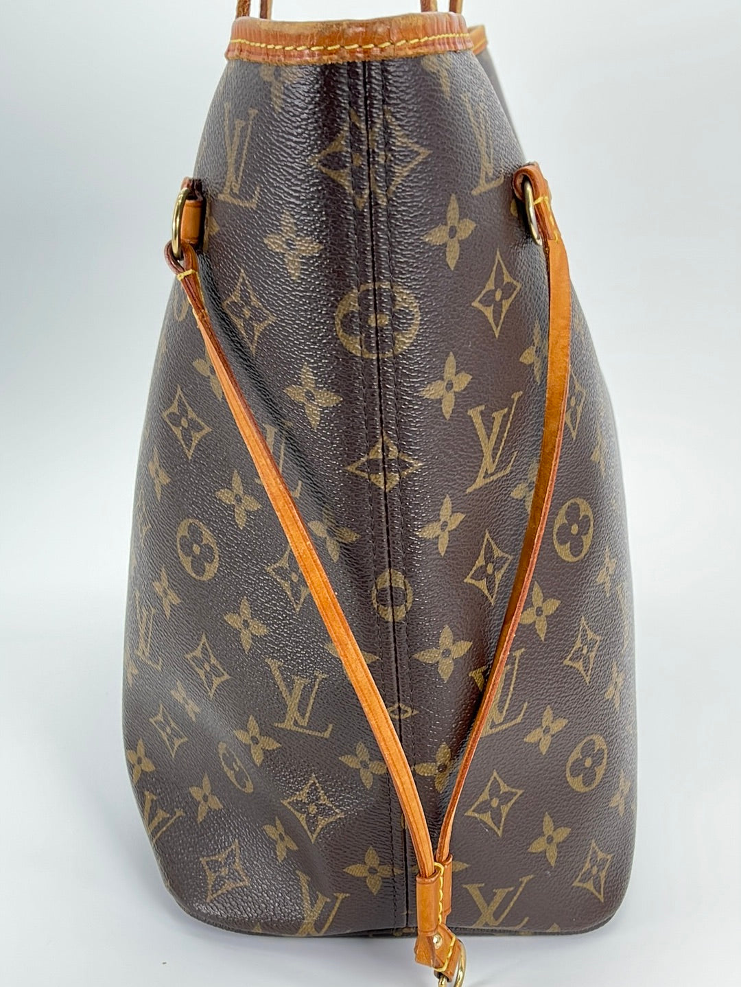 Authenticated Used Louis Vuitton LOUIS VUITTON Monogram Rose Neverfull MM Tote  Bag Brown Pink M48613 