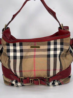 Burberry Brown House Check Canvas Bucket Bag Multiple colors Beige Cloth  Cloth ref.394169 - Joli Closet
