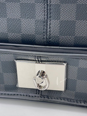 LOUIS VUITTON Damier Graphite Canvas & Calfskin Leather Briefcase Backpack