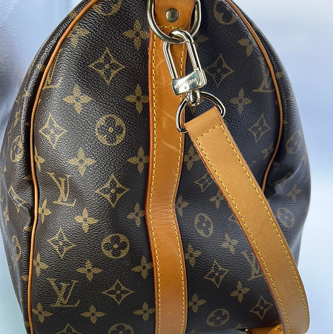 Louis Vuitton LV Keepall bandouliere 50 With chain Yellow Leather