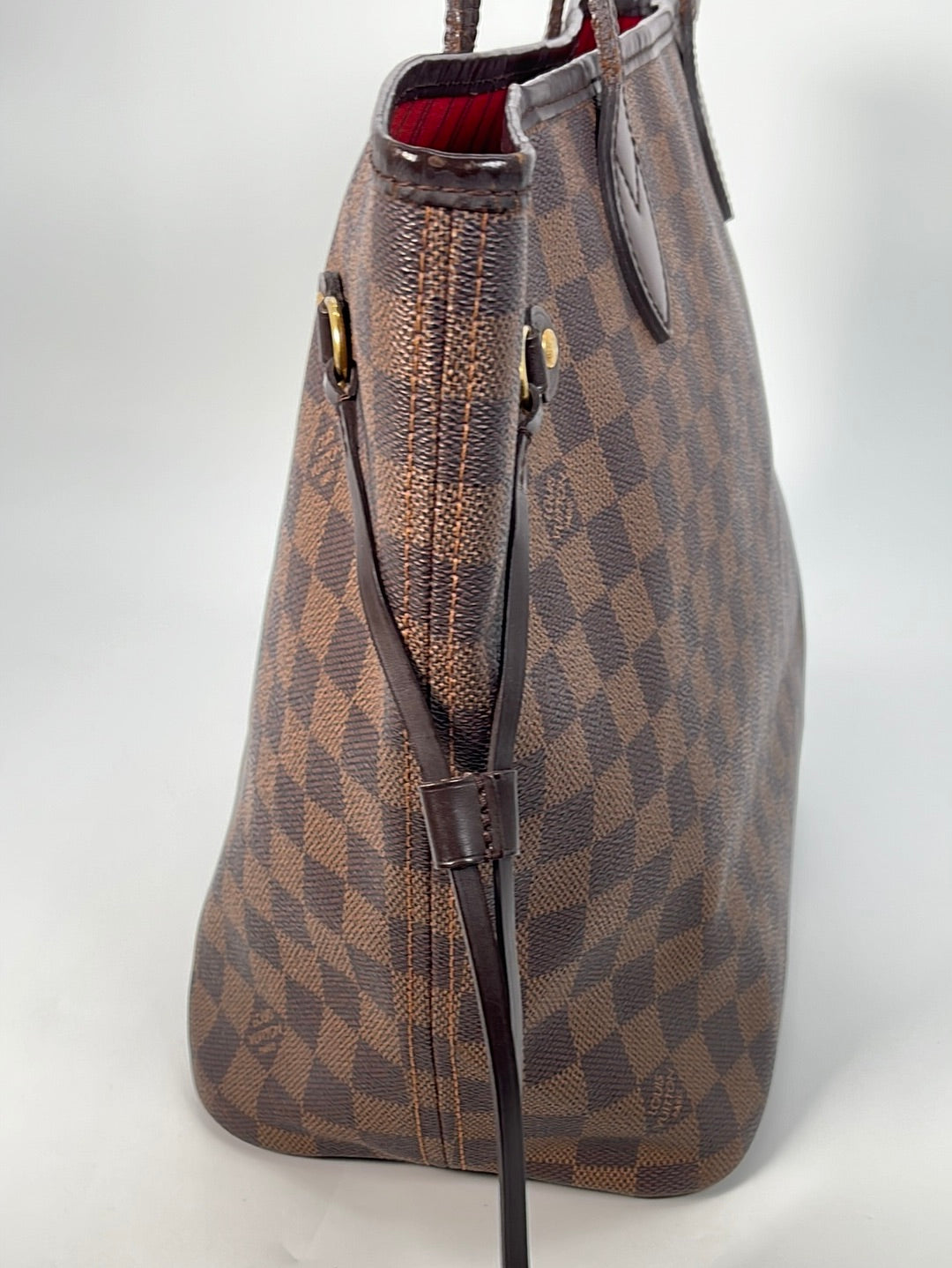 New Sold Out Louis Vuitton NEVERFULL MM Khaki/Beige Ladies Tote
