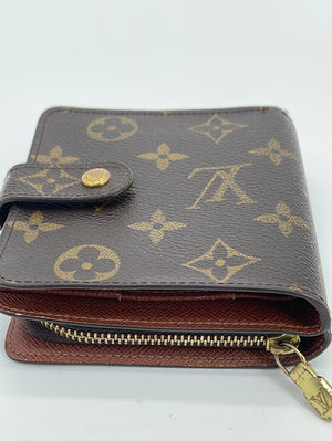 Louis Vuitton Brown Leather Side Pockets Zip Close March 2012 Wallets —  Labels Resale Boutique