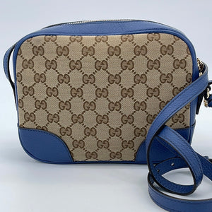 Gucci Blue Leather Small Interlocking G Crossbody Bag Gucci