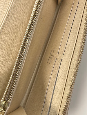 Louis Vuitton Damier Azur Zippy Wallet Long Zip Around 861006 For Sale at  1stDibs