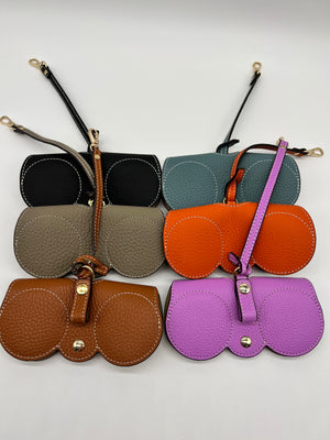 Genuine Leather Sunglass Holder - 3 colors 080724