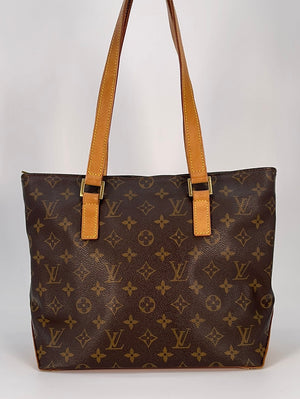 LOUIS VUITTON Cabas Piano Damier Ebene Shoulder Bag