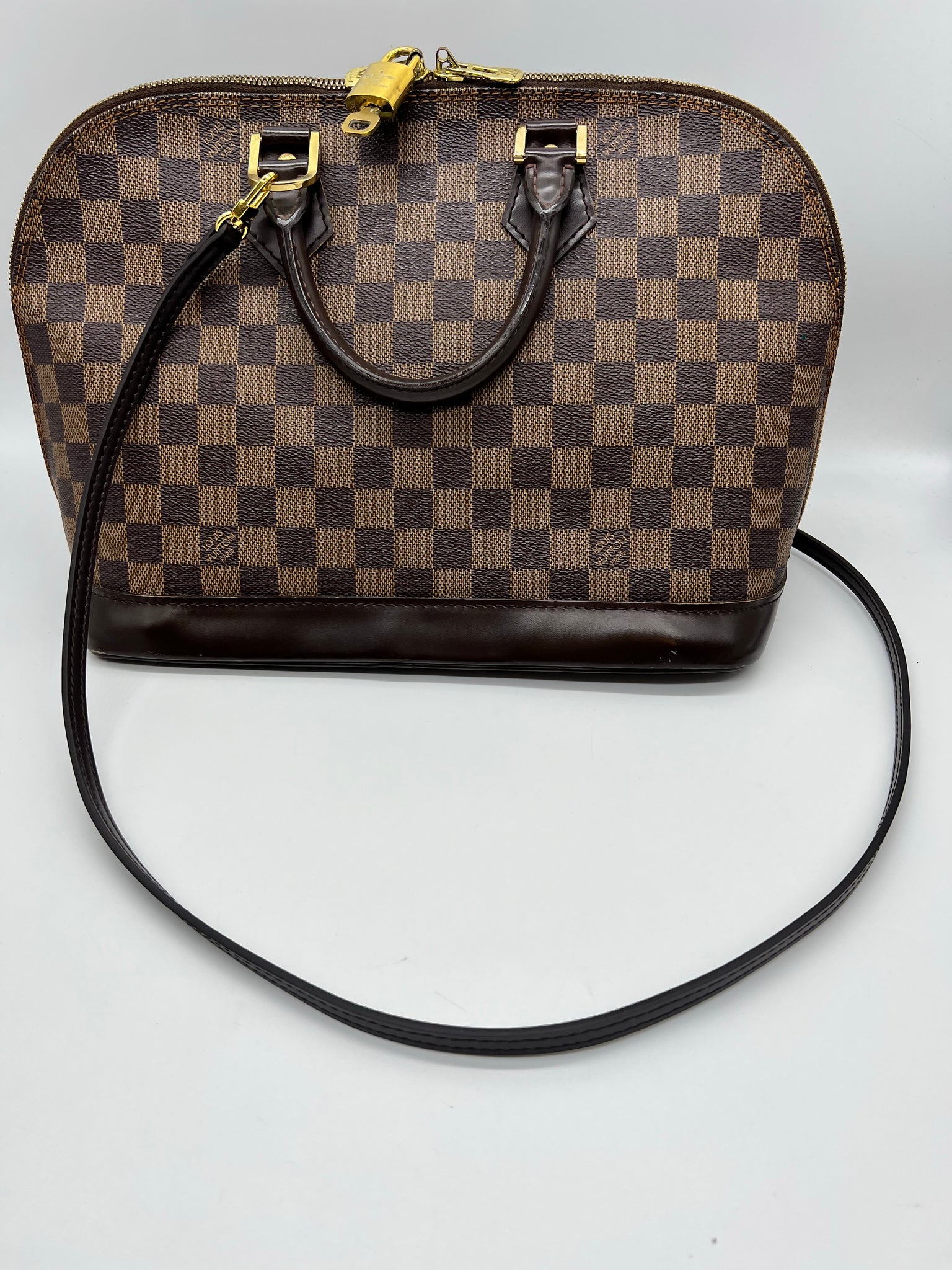 lv leather purse strap