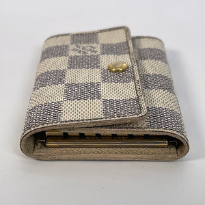 Louis Vuitton Damier Azur 6 Key Multicles Holder case Leather ref.306206 -  Joli Closet