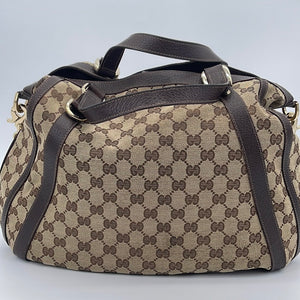 Gucci GG Canvas Abbey Pochette - Brown Handle Bags, Handbags - GUC118393
