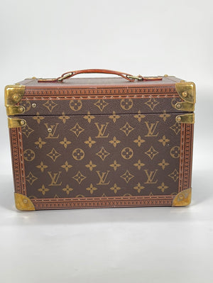 Louis Vuitton Damier Boite Flacons Beauty Trunk Train Case Rare Brown  Travel Bag 38% off retail