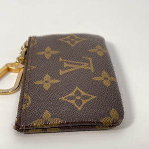 Louis-Vuitton Monogram Pochette Cles Coin Case