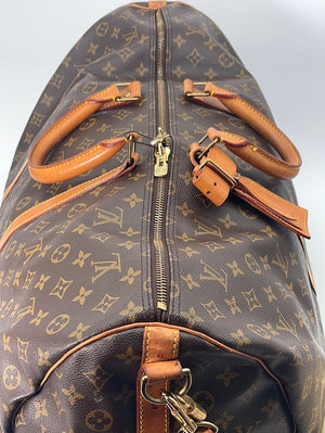 Vintage Louis Vuitton Keepall 60 Monogram Bandolier Bag VI0924