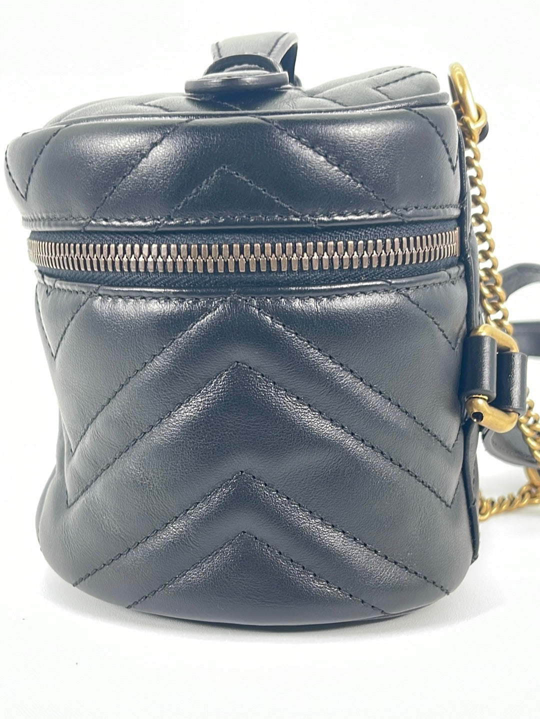 Marmont leather backpack Gucci Black in Leather - 31738393