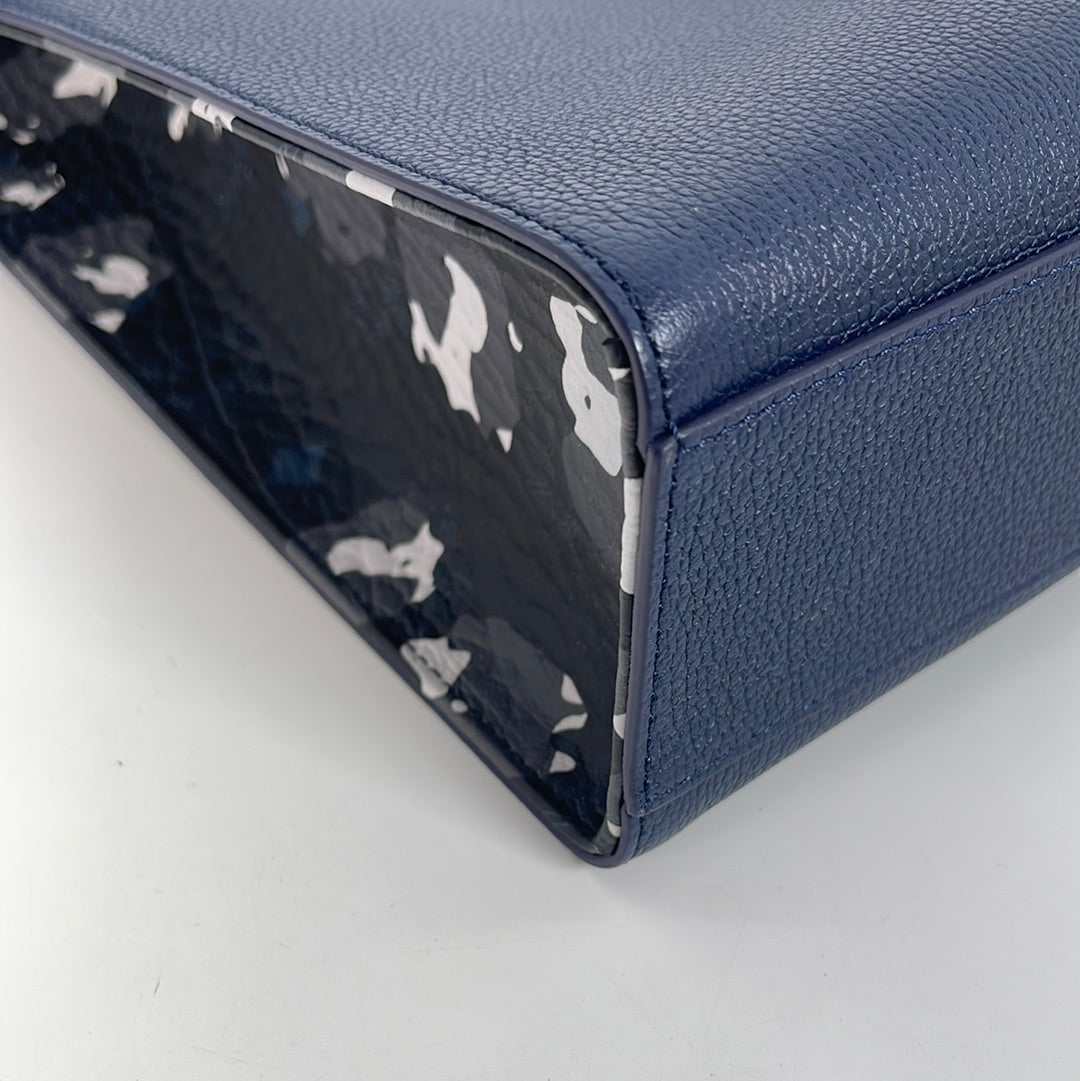 PRELOVED MCM Blue Leather Portuna Tote Shoulder Bag 1024J 021523 ***DE –  KimmieBBags LLC