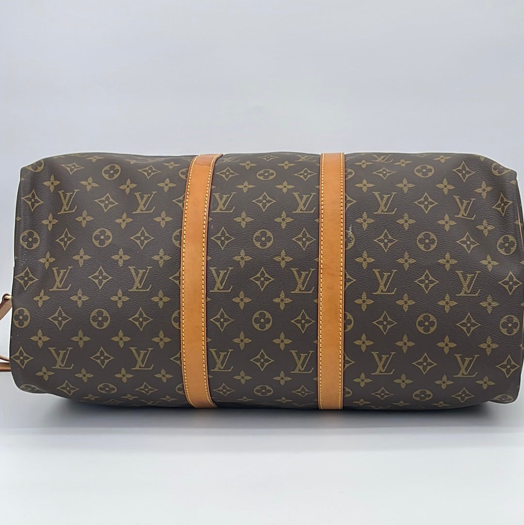 Vintage Louis Vuitton Keepall 50 Bandoliere Monogram Duffel Bag VI883 –  KimmieBBags LLC