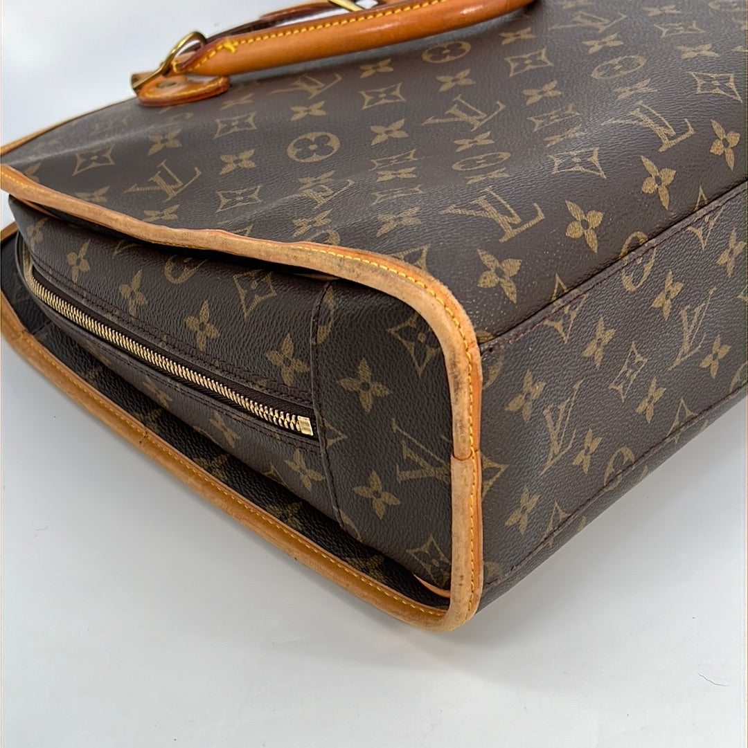 LOUIS VUITTON Rivoli Brown Vintage Monogram Business Bag/Briefcase