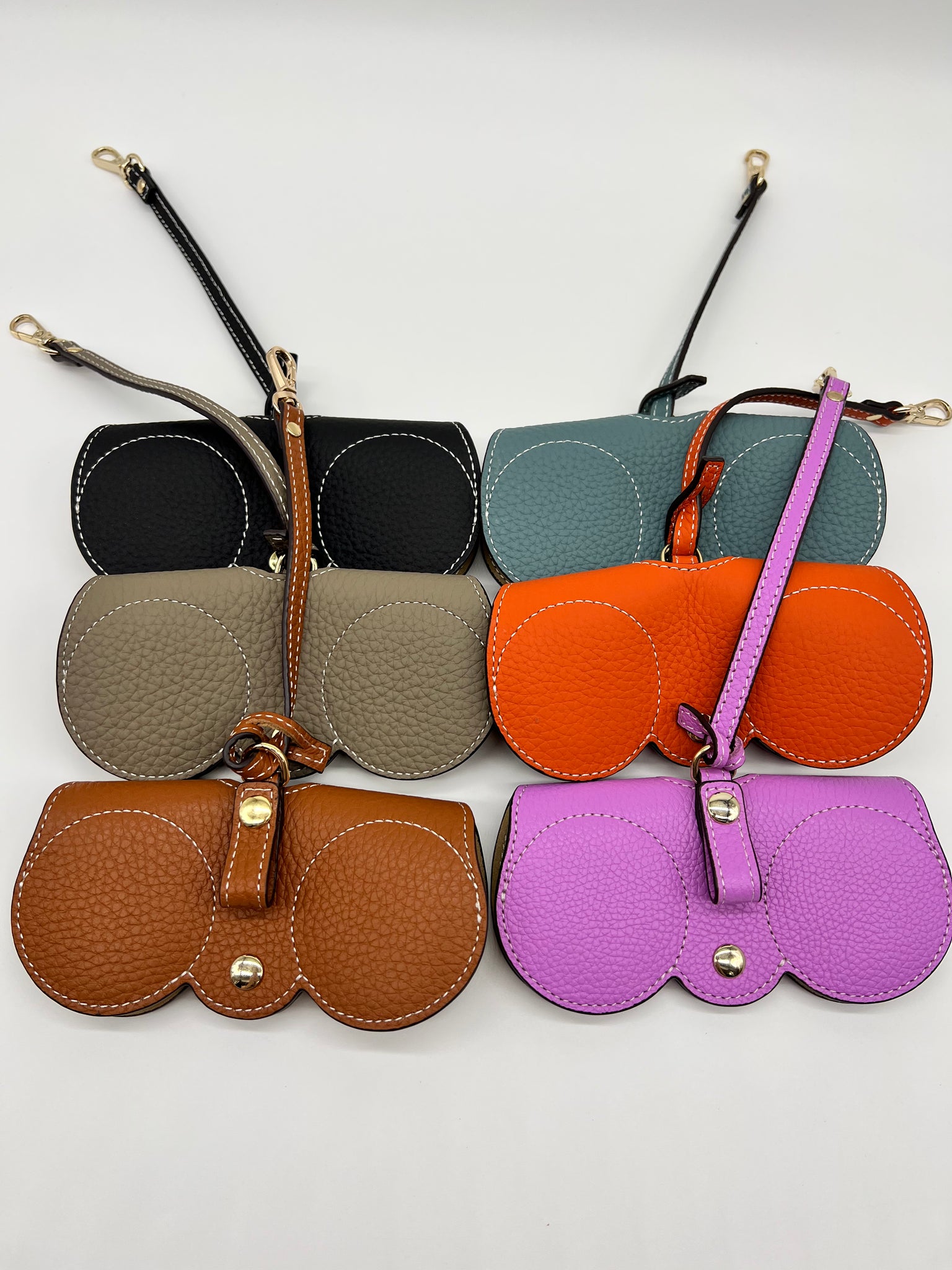 Genuine Leather Sunglass Holder - 3 colors 080724