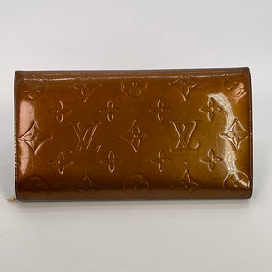 Preloved Louis Vuitton Bronze Vernis Porte Monnaie Zip Wallet