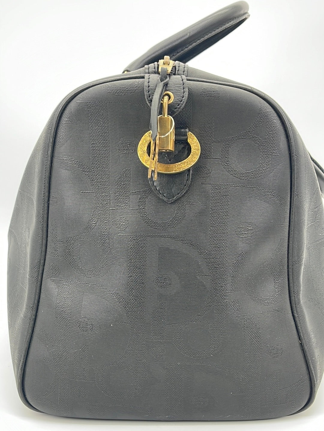 Dior Black Monogram Trotter Boston Duffle Bag 498da68 For Sale at 1stDibs