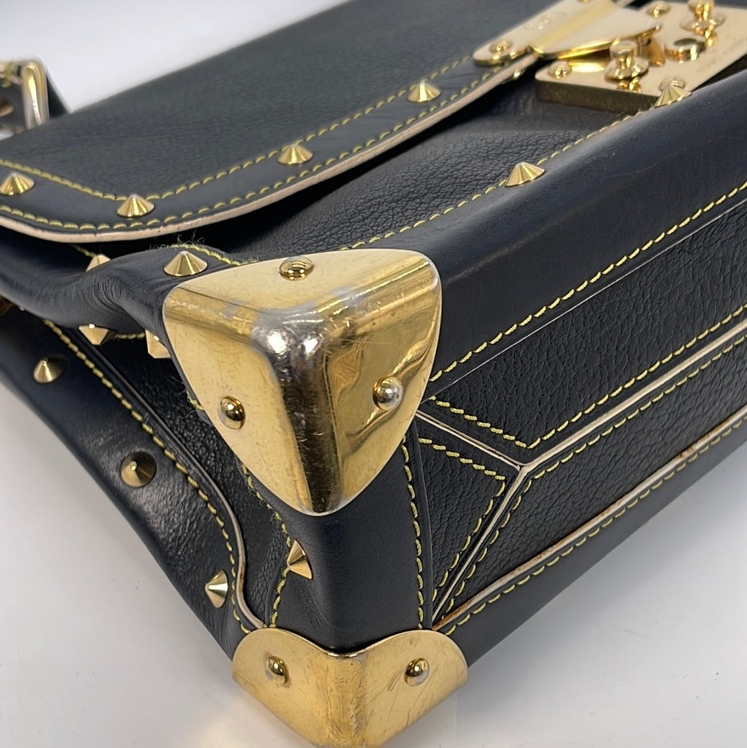 Louis Vuitton Black Chèvre Suhali Lockit MM Gold Hardware, 2007 Available  For Immediate Sale At Sotheby's