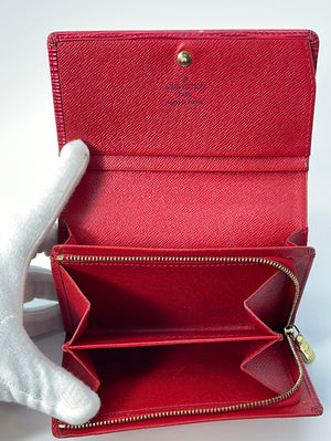 Louis Vuitton Porte Monnaie Billets Tresor Wallet Epi Leather Red in  Leather with Brass - US