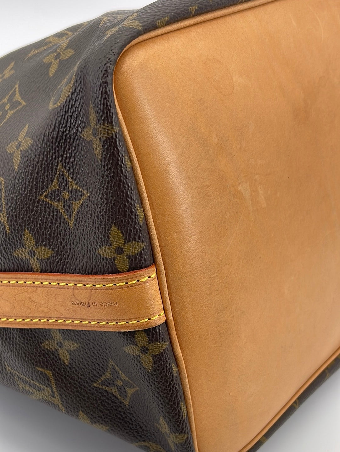 Louis+Vuitton+No%C3%A9+Shoulder+Bag+MM+Brown+Canvas for sale